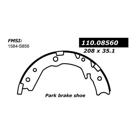 Centric Centric Premium Parking Brake Shoes, Centric Parts 111.08560 111.0856